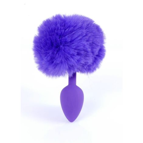 Plug-Jewellery Silicon PLUG - Bunny Tail - Purple - 4