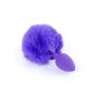 Plug-Jewellery Silicon PLUG - Bunny Tail - Purple - 2