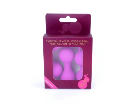 Kulki-Silicone Kegal Balls Set - Purple - 5