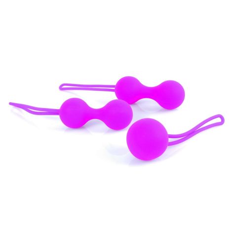 Kulki-Silicone Kegal Balls Set - Purple - 2