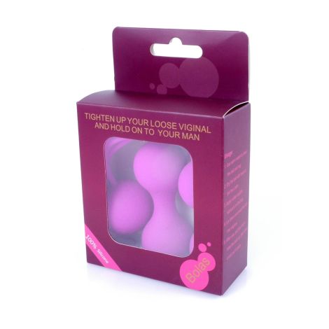 Kulki-Silicone Kegal Balls Set - Purple - 4