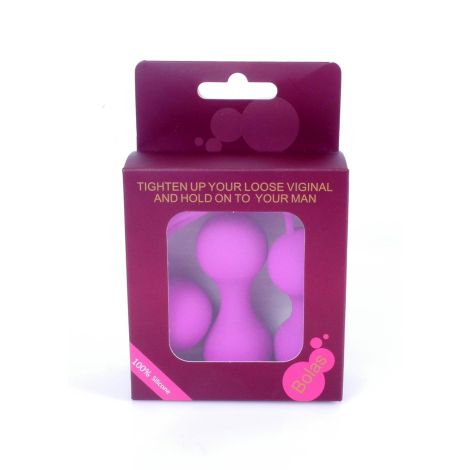 Kulki-Silicone Kegal Balls Set - Purple - 5