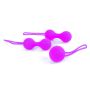 Kulki-Silicone Kegal Balls Set - Purple - 3