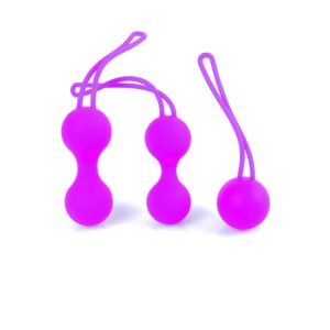 Kulki-Silicone Kegal Balls Set - Purple