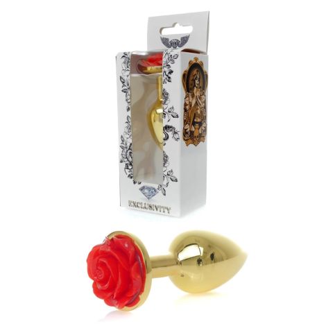 Plug-Jewellery Gold PLUG ROSE- Red - 8