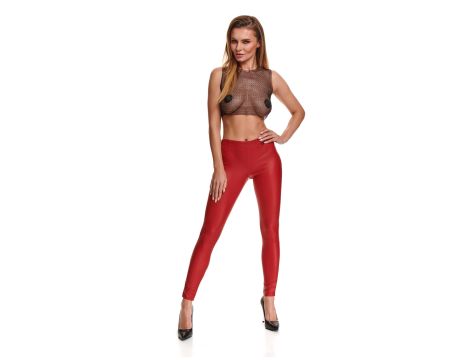 Bielizna - BRLIDIA001 legginsy czerwone rozmiar S - 3