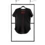 T-shirt men black L fashion - 3