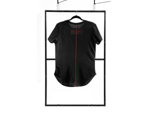 T-shirt men black L fashion - image 2