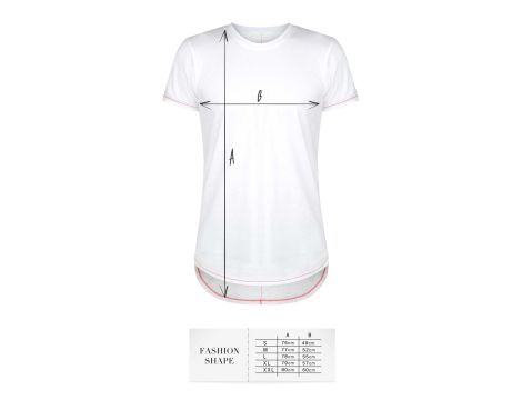 T-shirt men white M fashion - 4