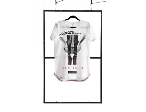 T-shirt men white S fashion