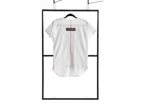 T-shirt men white S fashion - 2