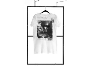 T-shirt men white S regular