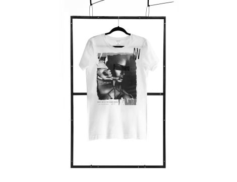 T-shirt men white S regular