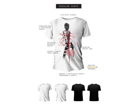 T-shirt men white S regular - 5