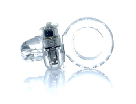 Pierścień-Rabbit Vibro CockRing Clear - 6