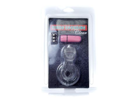 Pierścień-Tongue Vibro CockRing Clear - 9