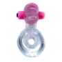 Pierścień-Tongue Vibro CockRing Clear - 9