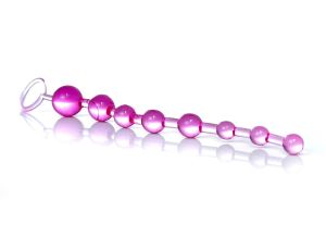 Plug/kulki-Jelly Anal 10 Beads Pink - image 2