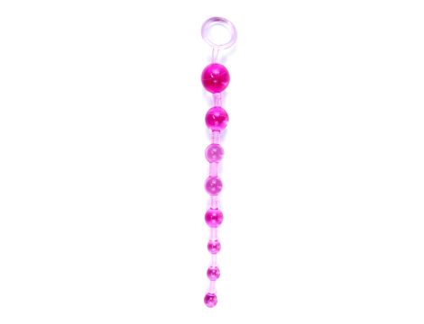 Plug/kulki-Jelly Anal 10 Beads Pink