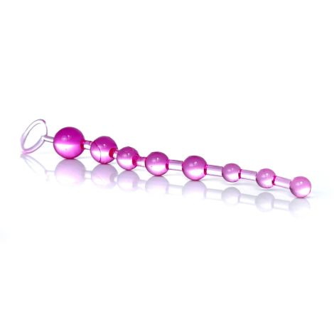 Plug/kulki-Jelly Anal 10 Beads Pink - 2