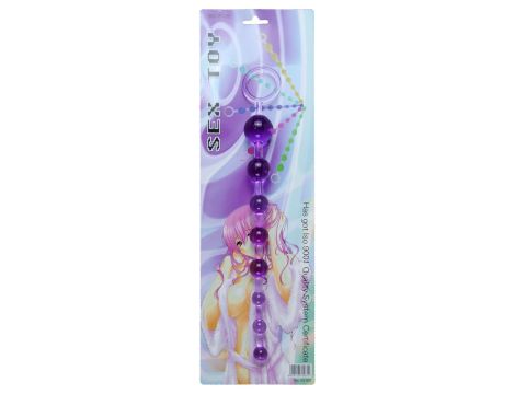 Plug/kulki-Jelly Anal 10 Beads Purple - 3