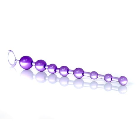 Plug/kulki-Jelly Anal 10 Beads Purple - 2