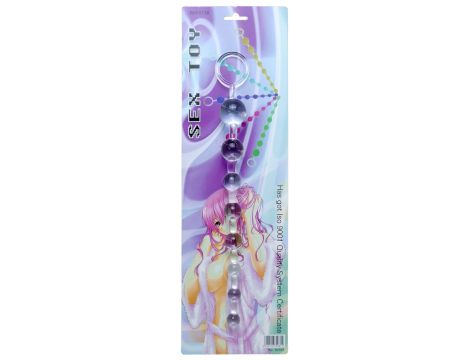 Plug/kulki-Jelly Anal 10 Beads Clear - 3