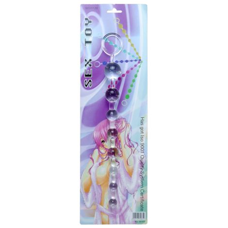 Plug/kulki-Jelly Anal 10 Beads Clear - 3