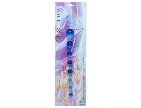 Plug/kulki-Jelly Anal 10 Beads Blue - 3