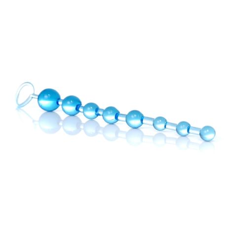 Plug/kulki-Jelly Anal 10 Beads Blue - 2