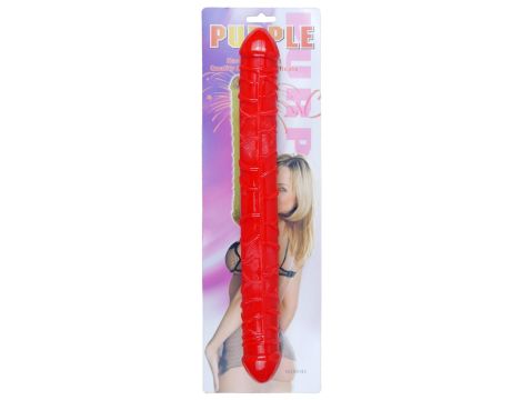 Dildo-Flexible Double Dong - Red - 5