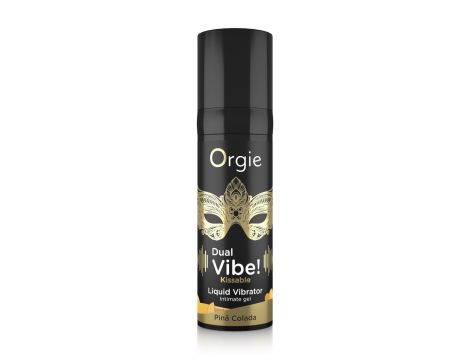 DUAL VIBE! PINA COLADA KISSABLE LIQUID VIBRATOR - 15 ML - 2