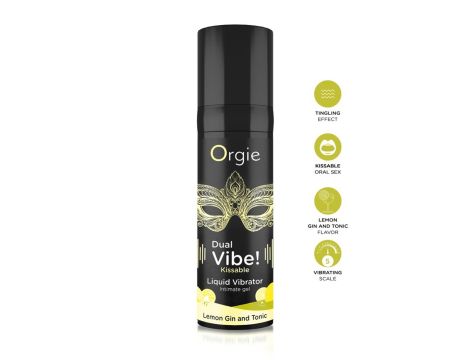 Dual Vibe! Kissable Liquid Vibrating Lemon Gin And Tonic - 2