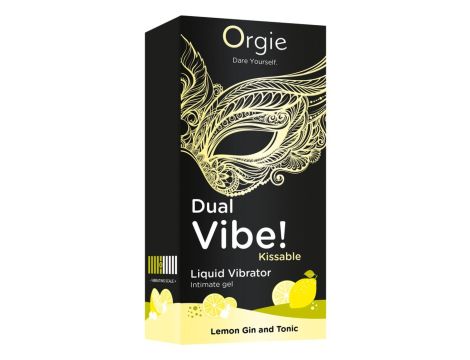 Dual Vibe! Kissable Liquid Vibrating Lemon Gin And Tonic - 3