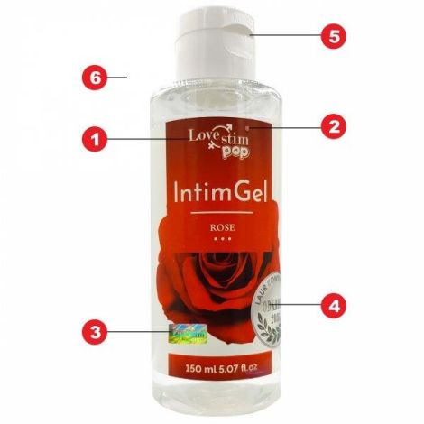 Lovestim Pop Intim Gel rose 150 ml - 2