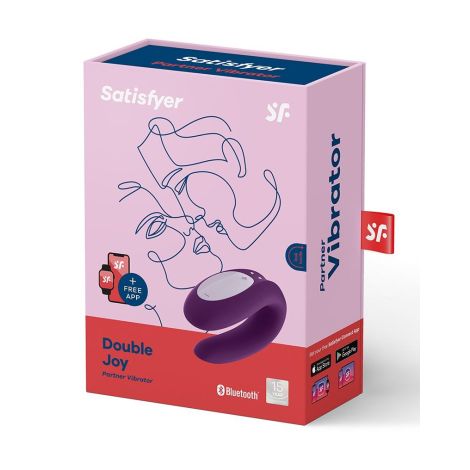 Wibrator - Double Joy Partner Vibrator Violet - 7