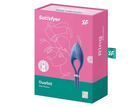 Pierścień-Duelist Ring Vibrator (Blue) - 8