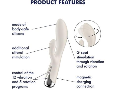 Satisfyer Spinning Rabbit 1 Beige - 3