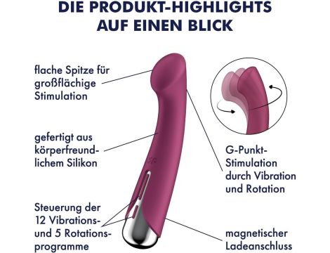 Satisfyer Spinning G-Spot 1 Red - 3