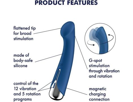 Satisfyer Spinning G-Spot 1 Blue - 3