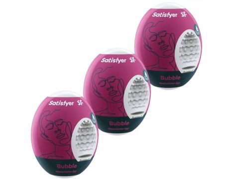 Masturbator-Eggs (set of 3 Bubble)