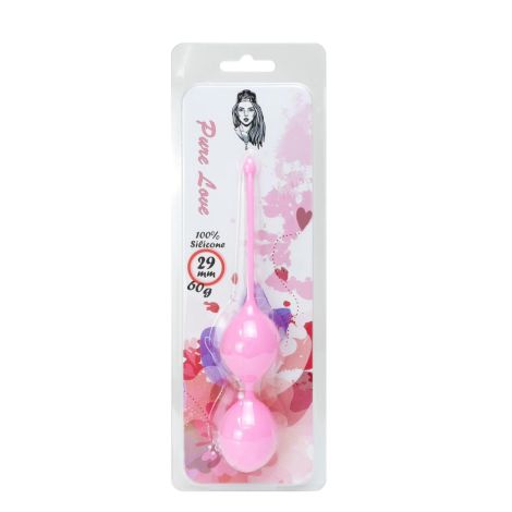 Silicone Kegel Balls 29mm 60g Pink - B - Series - 3