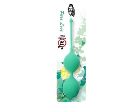 Silicone Kegel Balls 36mm 90g Green - B - Series - 2