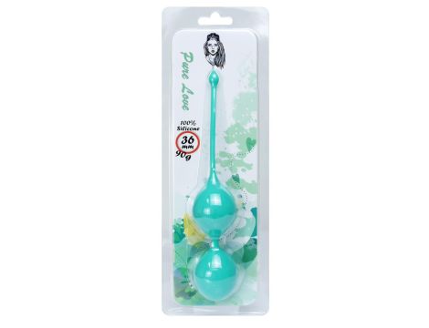 Silicone Kegel Balls 36mm 90g Green - B - Series - 3