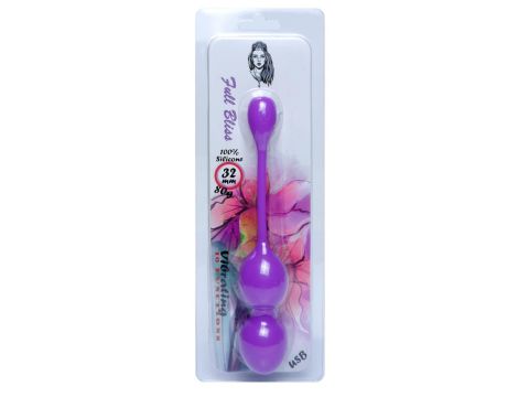 Vibrating Kegel Balls 32mm 80g Purple 10 function USB - B - Series - 4