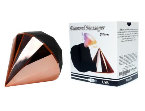 Stymulator-Diamond Air Massager USB 7 Function Red Gold - 9