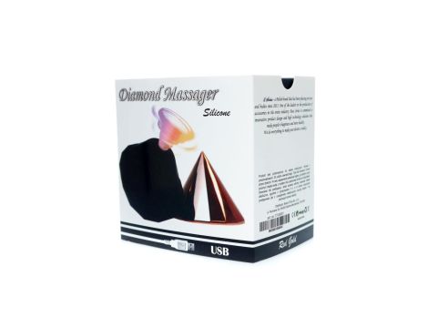 Stymulator-Diamond Air Massager USB 7 Function Red Gold - 10