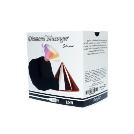 Stymulator-Diamond Air Massager USB 7 Function Red Gold - 10