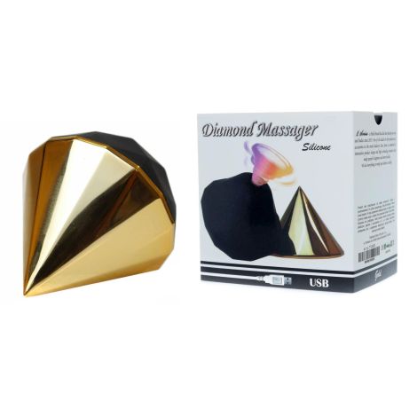 Stymulator-Diamond Air Massager USB 7 Function Gold - 9