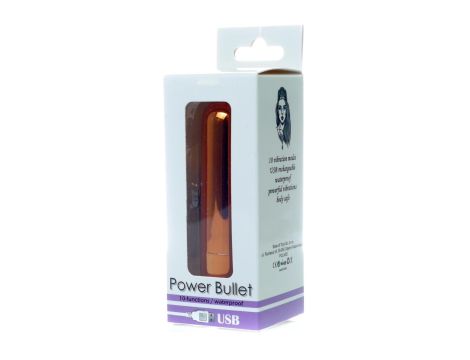 Power Bullet USB 10 functions Glossy Rose Gold - 10